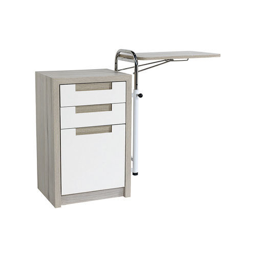 Comodino con tavolino servitore - VLT-458 - Vallitech Móveis Hospitalares - modulare / a scomparti