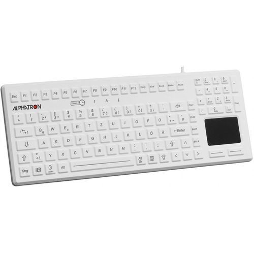 Tastiera medicale con touchpad - K502 - ALPHATRON MEDICAL GmbH - in silicone / ermetica