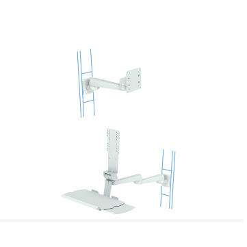 Braccio di supporto articolato - rm-port - ALPHATRON MEDICAL GmbH - inclinabile / ad altezza regolabile / per monitor