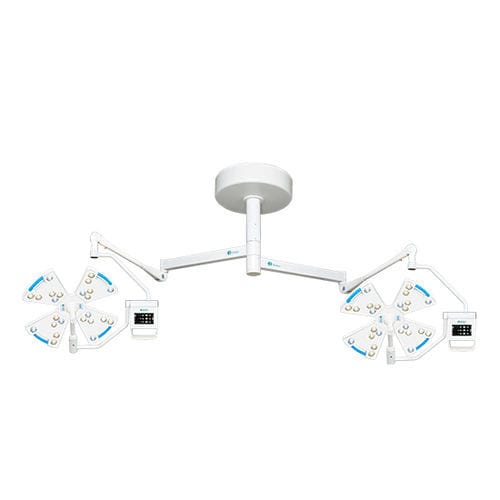 Lampada scialitica LED - iLUX 10 10 - XcelLance Medical Technologies - chirurgica / 2 bracci