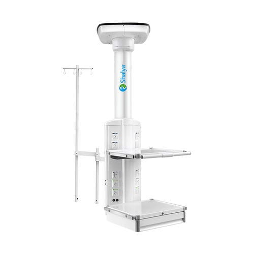 Braccio di distribuzione a soffitto - Shalya Orbit - XcelLance Medical Technologies - per endoscopia / per terapia intensiva / per anestesia