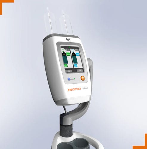 Iniettore di mezzo di contrasto per MRI - MEDRAD® Salient - Bayer Healthcare - per scanner a raggi X / per fluoroscopia / monosiringa