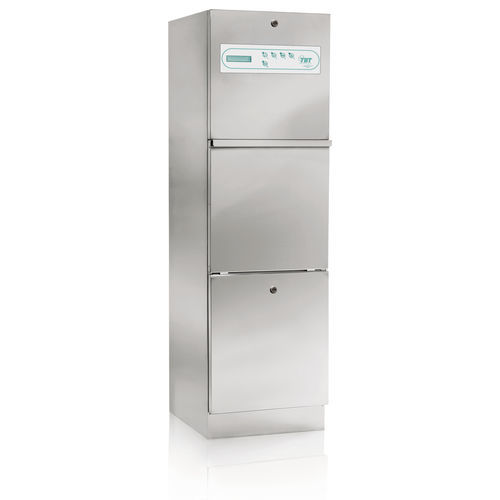 Lavastrumenti a termodisinfezione per padelle igieniche - PLUSHER WDB DS - TBT Medical - di riprocessing / per cassonetto dei rifiuti / da terra