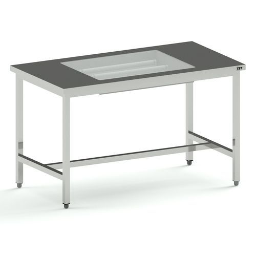Tavolo per biancheria - PLUSHINE series  - TBT Medical - da lavoro / rettangolare / quadrato