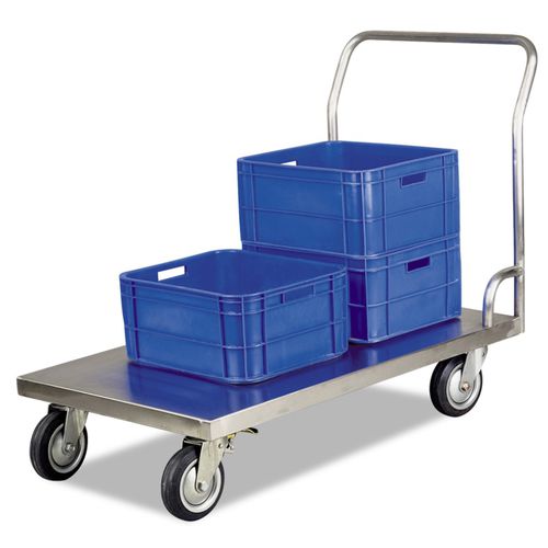 Carrello per uso generale - PLUSHINE series  - TBT Medical - per logistica / in acciaio inossidabile / con struttura aperta
