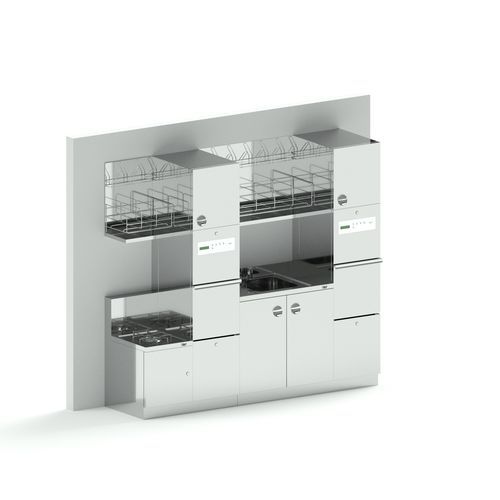 Sala di sterilizzazione per struttura sanitaria - Sluice Room Design - TBT Medical - per il settore medico / modulare / mobile