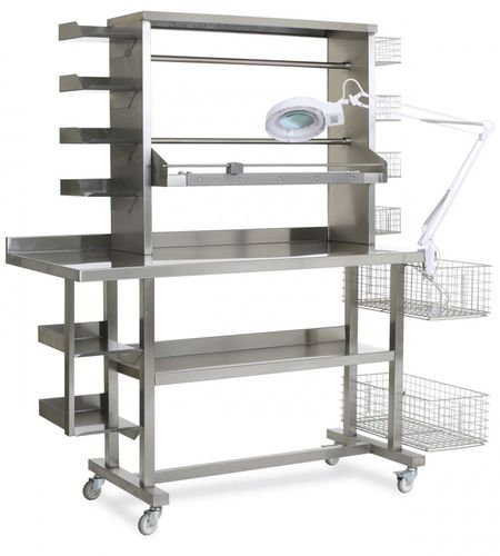 Riunito di confezionamento - PLUSHINE - TBT Medical - per valutazione visiva individuale / per controllo / con poltrona