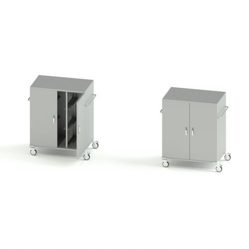 Carrello con contenitori - 711032 - TBT Medical - di trasporto / di stoccaggio / in acciaio inossidabile
