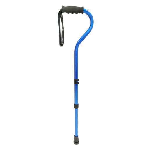 Bastone da passeggio con impugnatura fuori asse - Bastone™ - Allmobility - ad altezza regolabile / antiscivolo