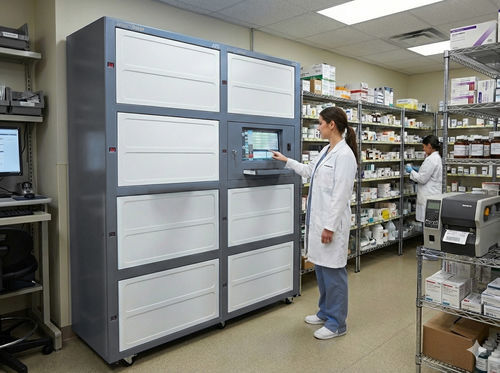 Sistema di gestione e stoccaggio dell'automazione - Athos™ Dosys - Narcotics - APD, S.A. - di tracciabilità / logistico / per farmaci