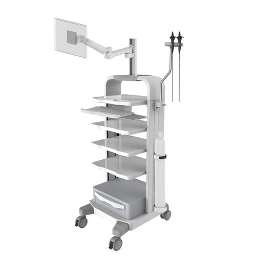 Carrello per endoscopia - 1.4M-TR900-XX - Coriton Instrument Co., Ltd. - medico / di trasporto / in alluminio