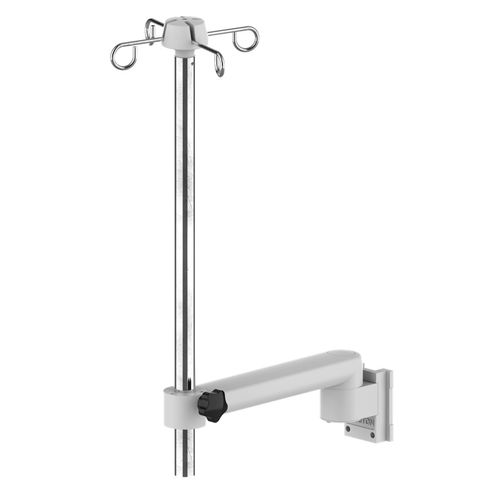 Asta portaflebo a muro - WM500-100-13 - Coriton Instrument Co., Ltd. - 4 ganci