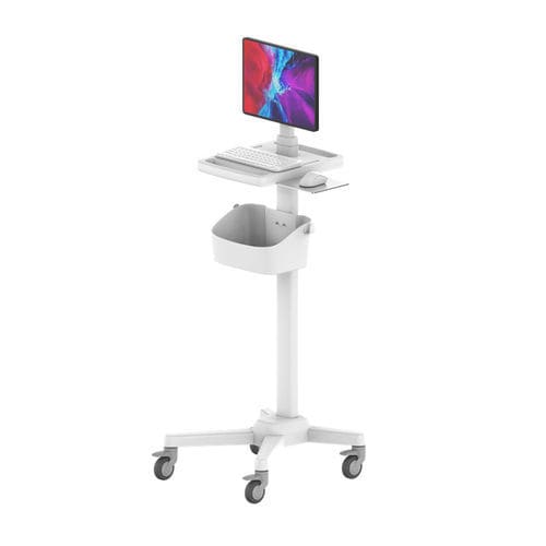 Carrello in acciaio inossidabile - RS008 - Coriton Instrument Co., Ltd. - in alluminio / con supporto per computer portatile