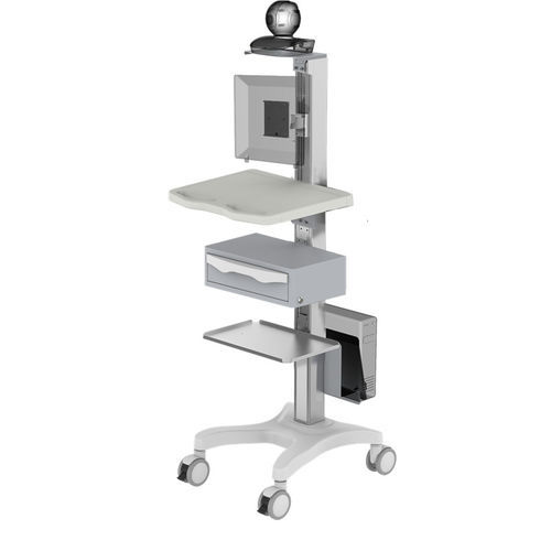 Carrello informatico per pannello PC - TR700-200-XXX - Coriton Instrument Co., Ltd. - con cassetti / ad altezza regolabile / sicuro