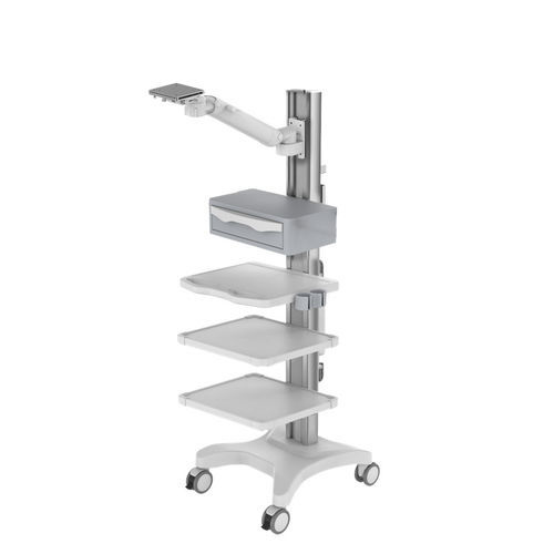 Carrello informatico per pannello PC - TR800-200-XX - Coriton Instrument Co., Ltd. - point of care / con cassetti / ad altezza regolabile