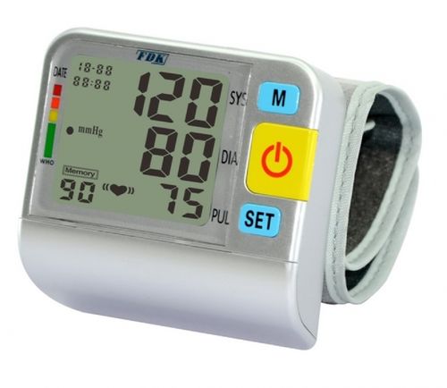 Sfigmomanometro elettronico automatico - FT-B04-V - Fudakang Industrial LLC. - per polso / con bracciale integrato / 1x90
