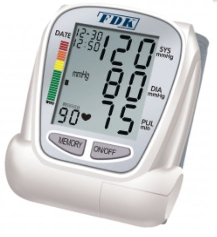 Sfigmomanometro elettronico automatico - FT-B22Y-V(B) - Fudakang Industrial LLC. - per polso / con bracciale integrato / 1x90