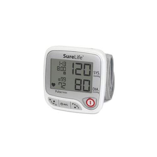 Sfigmomanometro elettronico automatico - SureLife® Premium - MHC Medical Products - per polso / con bracciale integrato