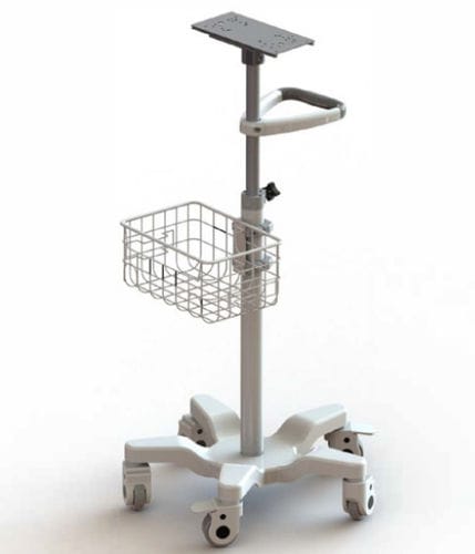 Carrello per monitor - SW‑MT‑01 - Nanjing Shuangwei Biotechnology - medico / di trasporto / con cestello