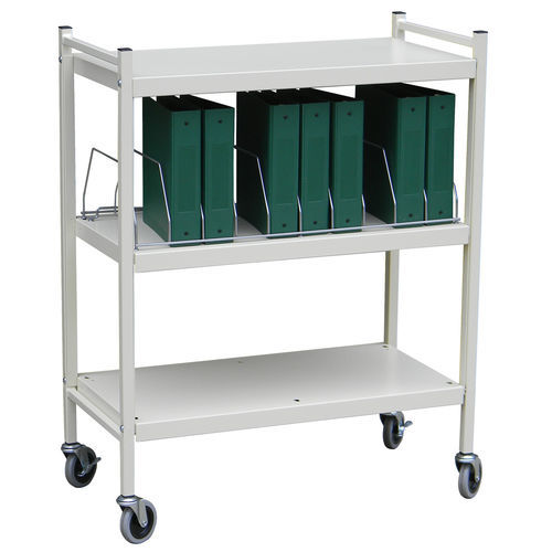 Carrello medico - 260001 - Omnimed - per cartelle mediche / di trasporto / di stoccaggio