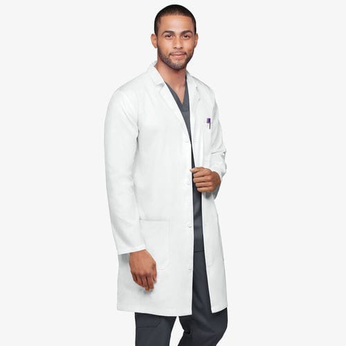 Camice ospedaliero per uomo - UA17242T - Uniform Advantage - in poliestere / traspirante / bianco