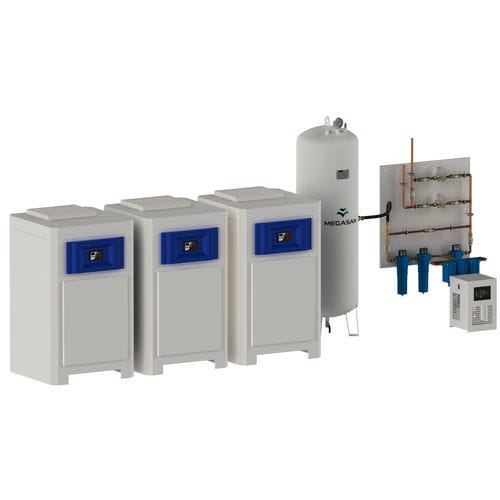Centrale di gas medicale d'aria - MG-HS series - Megasan Medical Gas Systems - in situ