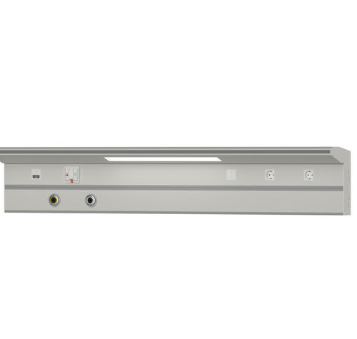 Trave testaletto a muro - ELITE  - Megasan Medical Gas Systems - orizzontale / per camera di degenza / con illuminazione
