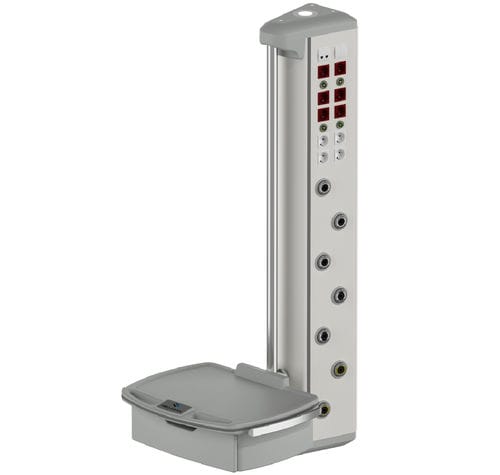 Braccio di distribuzione a muro - MG-YOT-S - Megasan Medical Gas Systems - per terapia intensiva / per sala operatoria / semplice