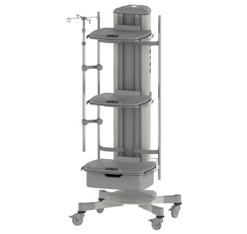 Colonnina di distribuzione su carrello - MG-SMK - Megasan Medical Gas Systems - per terapia intensiva / per sala operatoria / semplice