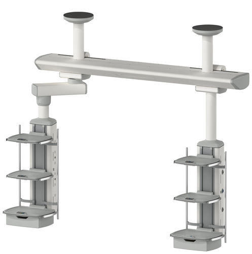 Trave tecnica a soffitto - MG-YBP-C - Megasan Medical Gas Systems - per terapia intensiva / per sala operatoria / 2 bracci