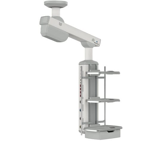Braccio di distribuzione a soffitto - MG-PENA-M-A - Megasan Medical Gas Systems - per terapia intensiva / per anestesia / semplice