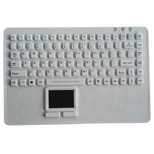 Tastiera medicale con touchpad - P-M345TP - PAC Technology - in silicone / in gomma siliconica / USB