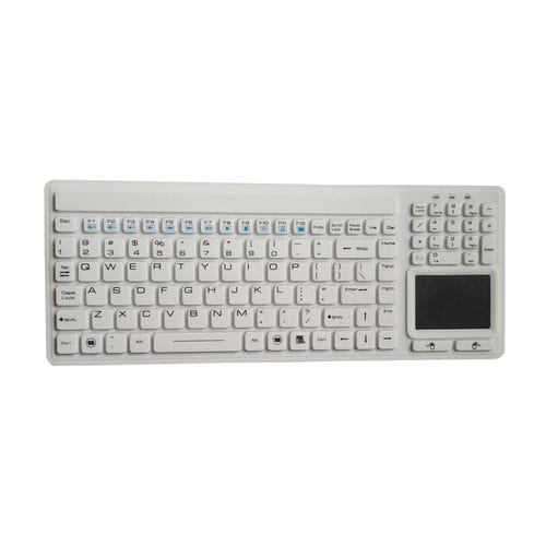 Tastiera medicale con touchpad - P-M07TP  - PAC Technology - in silicone / antibatterica / antimicrobica