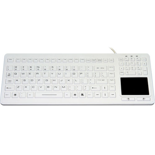 Tastiera medicale con touchpad - P-SK70TP - PAC Technology - in gomma siliconica / in silicone / antibatterica