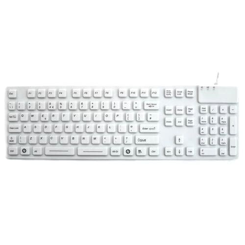 Tastiera medicale in silicone - P-M05KB - PAC Technology - lavabile / USB / antimicrobica