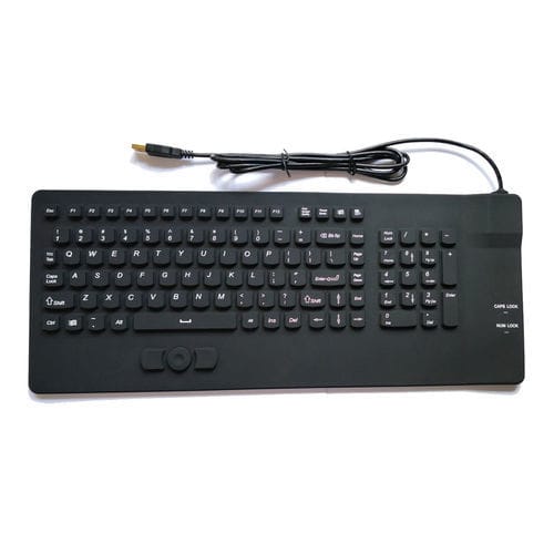 Tastiera medicale in silicone - P-M08-MS - PAC Technology - in gomma siliconica / USB / impermeabile