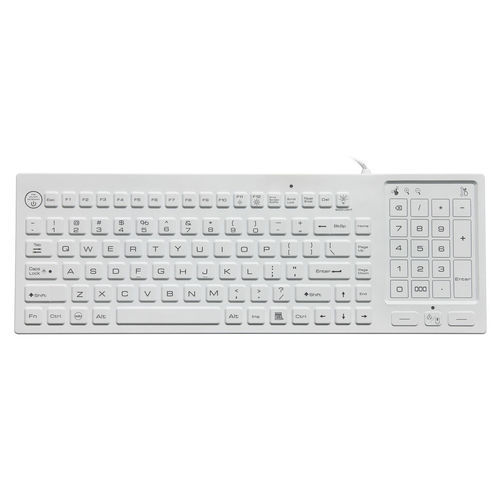 Tastiera medicale in silicone - P-M70-BL - PAC Technology - in gomma siliconica / USB / impermeabile