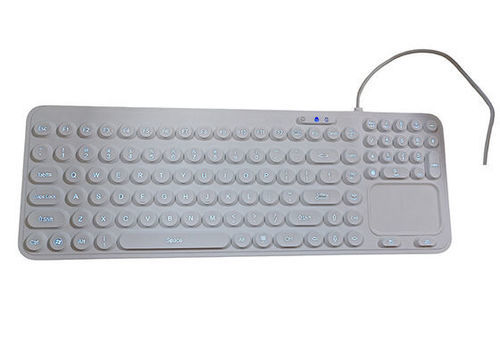 Tastiera con tastierino numerico - P-M10TP-BL - PAC Technology - con touchpad / in silicone / in gomma siliconica