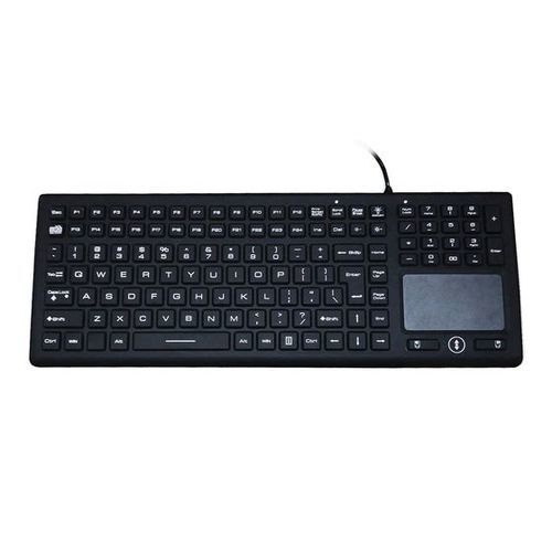 Tastiera medicale con touchpad - P-365BL - Shenzhen PAC Tec - in silicone / in gomma siliconica / lavabile