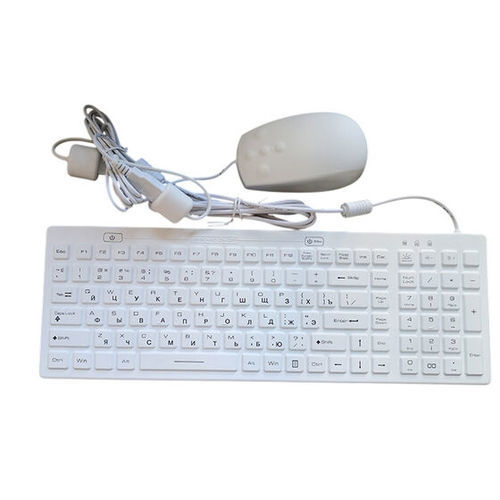 Tastiera medicale in silicone - P-M06-BL - PAC Technology - in gomma siliconica / USB / antimicrobica
