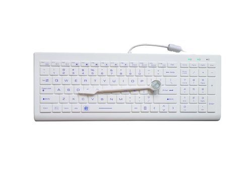 Tastiera in gomma siliconica - P-K66BL - PAC Technology - igienica / USB / antibatterica