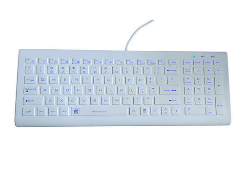 Tastiera con touchpad - P-K66BL - PAC Technology - con tastierino numerico / in gomma siliconica / retroilluminata
