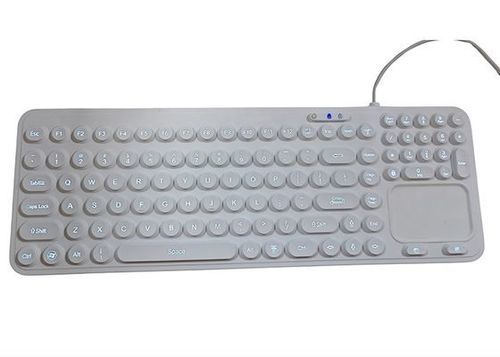 Tastiera con touchpad - P-M10TP-BL - PAC Technology - in gomma siliconica / disinfettabile / con retroilluminazione LED
