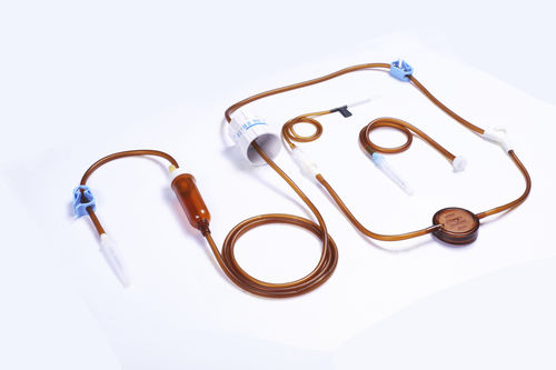 Set di infusione con filtro per la prevenzione della contaminazione da particelle - Adjustable - Wuhan W.E.O Science & Technology Development - con connettore a Y / resistente alla luce / con componente senza lattice