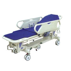 Barella con carrello da trasporto - TK-T204A - TENKO MEDICAL SYSTEM CORP - idraulica / a 2 sezioni