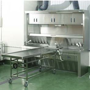 Tavolo di autopsia - TK-AT2000 - TENKO MEDICAL SYSTEM CORP - rettangolare / su rotelle / in acciaio inossidabile