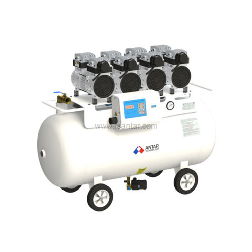 Compressore per odontoiatria - AETHER-120 - ANTAR Dental Manufacturer - con rotelle / 1 postazione / senza olio