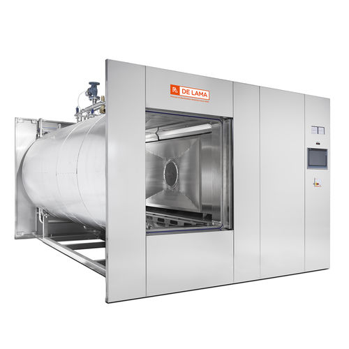 Autoclave per l'industria farmaceutica - DLTI/S - De Lama - a vapore saturo / orizzontale / da terra