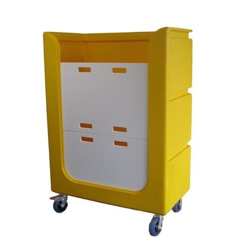 Carrello medico - TLET1 - Rotoplas - di trasporto / 3 ripiani