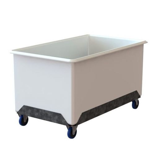 Carrello portarifiuti - SRT650 - Rotoplas - di stoccaggio / in acciaio inossidabile / con vaschetta